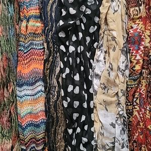 Various Neck Scarves - 6 Count